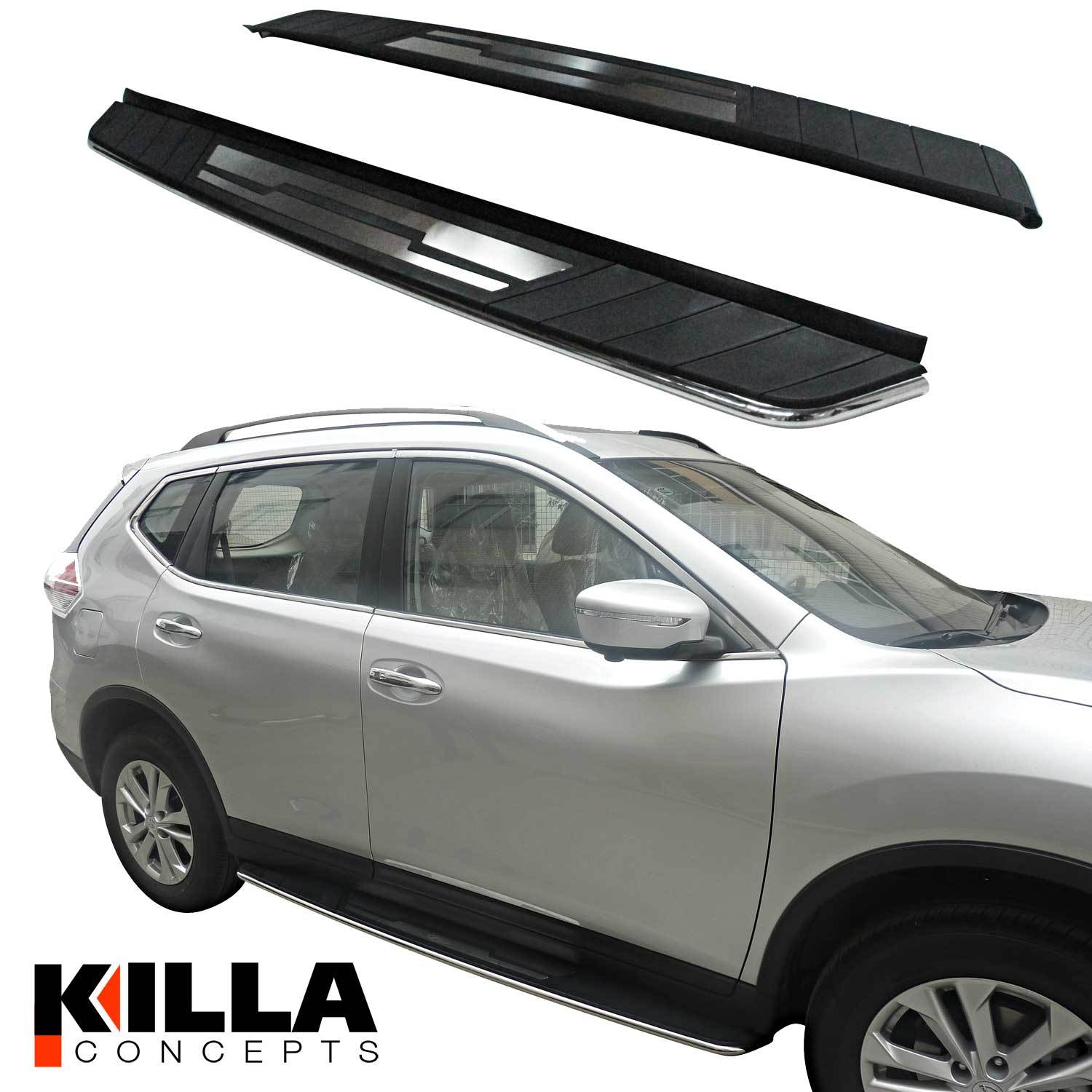 Nissan X Trail Side Step Running Board Pair with Brackets 20142015 NEW