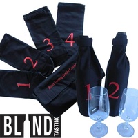 Blind Wine Tasting Kit 4 Numbered Bottle Covers Wine Taste Party Red White Wine