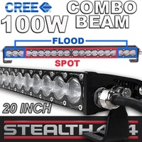 STEALTH 20 Inch 100W Slim Line Light Bar 20 x 5W CREE Combo LED 4x4 4WD Work 