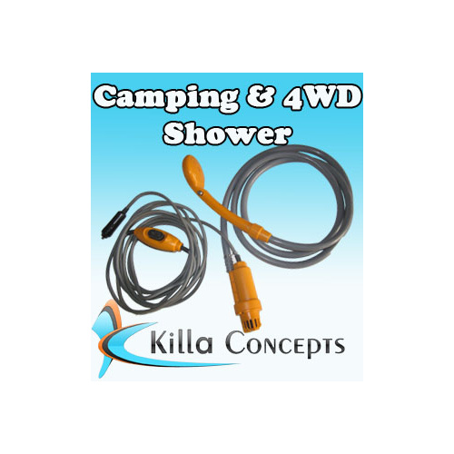 Camping Shower 12V Car Plug Powered Suits 4WD Portable