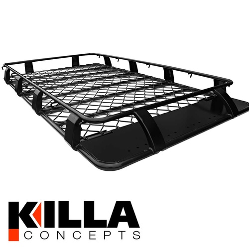 Roof Rack Alloy fits LandCrusier 80 Series Toyota 2200mm Gutter Mount Basket